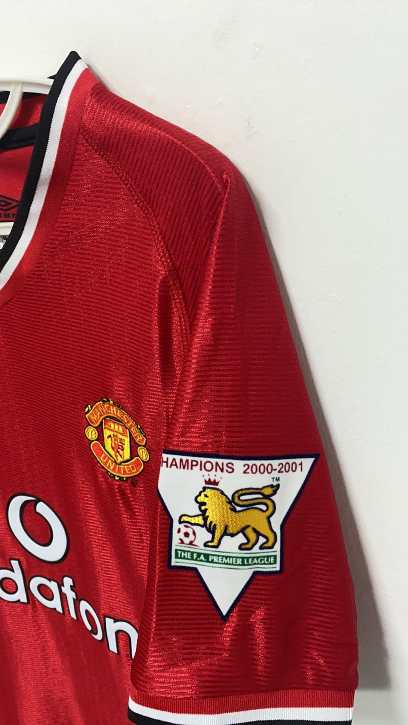 David Beckham Manchester United 01/02 Home Original Retro Jersey