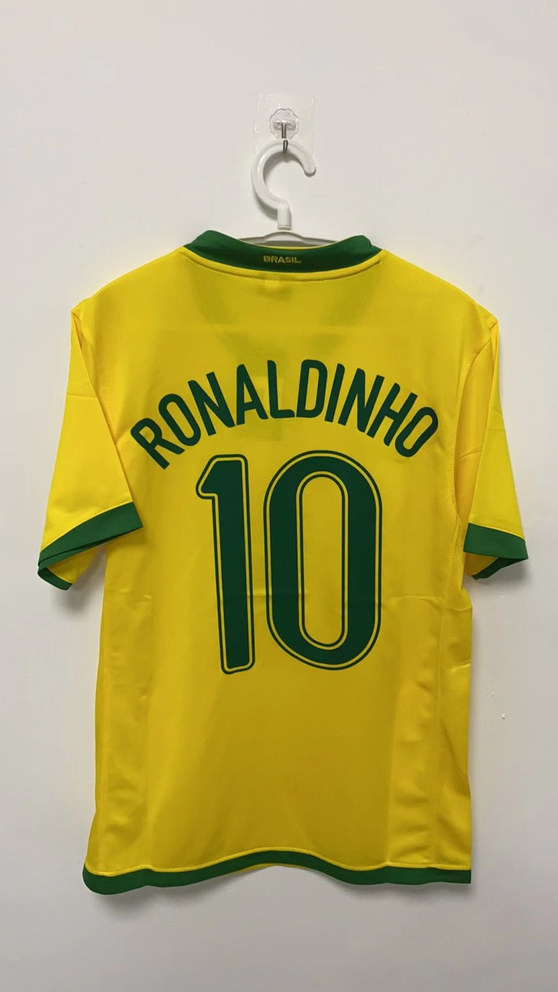 Ronaldinho Brazilian National Team 2006 Home Original Retro Jersey