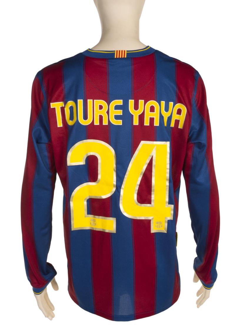 Toure YaYa Barcelona 09/10 Home Original Retro Jersey