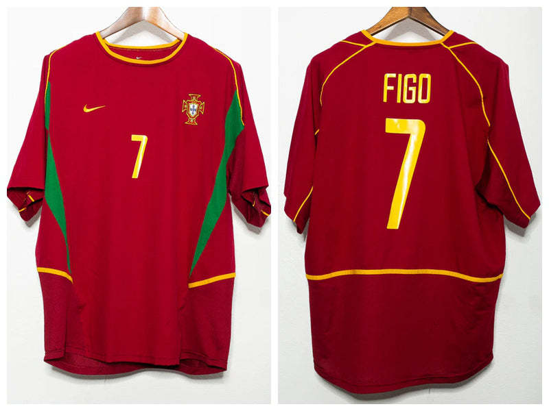 Luis Figo Portugal National Team 2002 Home Original Retro Jersey