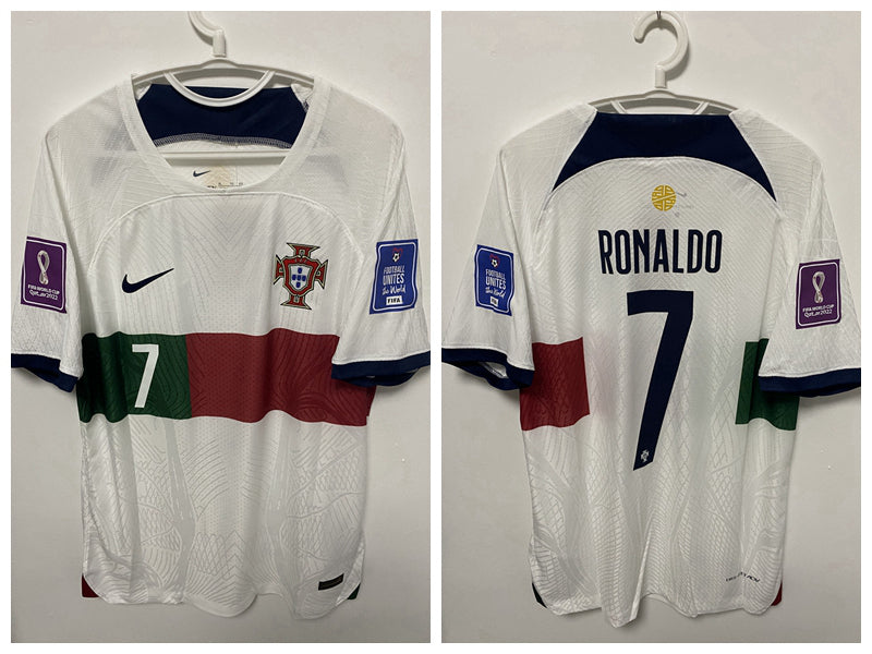 Cristiano Ronaldo CR7 Portugal National Team 2022 World Cup Away Original Retro Jersey