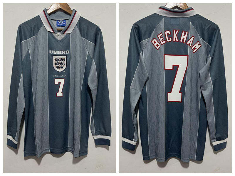 David Beckham England National Team 1996 Away Original Retro Jersey