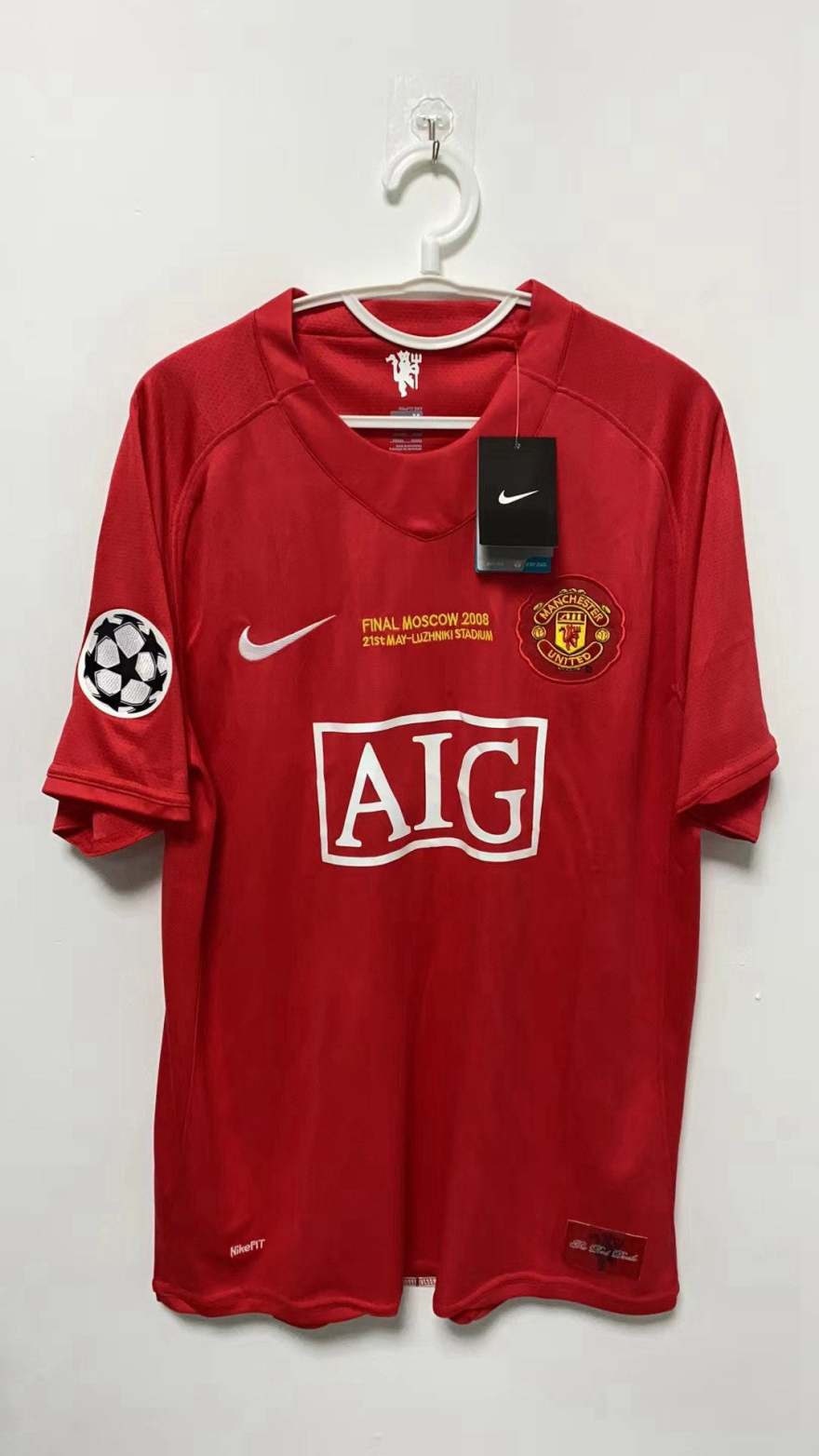 Cristiano Ronaldo CR7 Manchester United 07/08 Home Original Retro Jersey