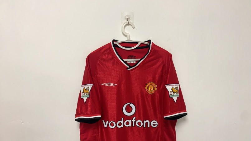 David Beckham Manchester United 01/02 Home Original Retro Jersey