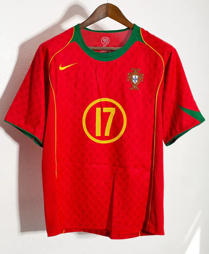 Cristiano Ronaldo CR7 Portugal National Team 2004 Home Original Retro Jersey