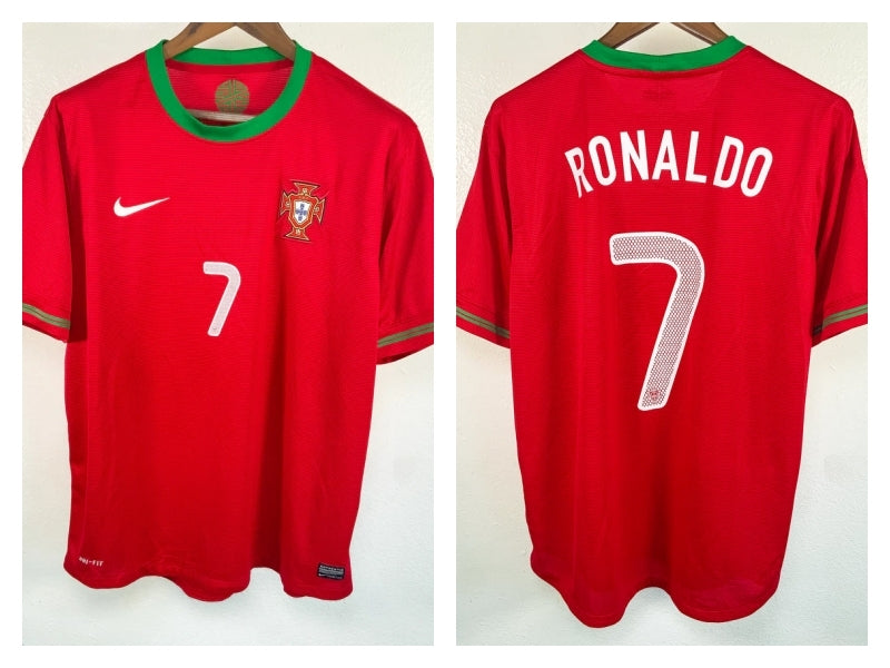 Cristiano Ronaldo CR7 Portugal National Team 2012 Home Original Retro Jersey