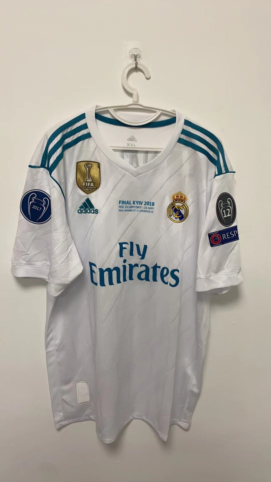 Cristiano Ronaldo CR7 Real Madrid 17/18 Home Original Retro Jersey