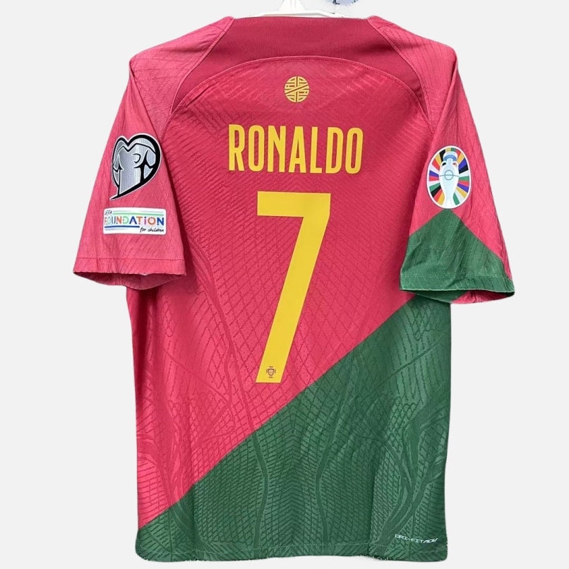 Cristiano Ronaldo CR7 Portugal National Team 2022 European Cup Home Original Retro Jersey