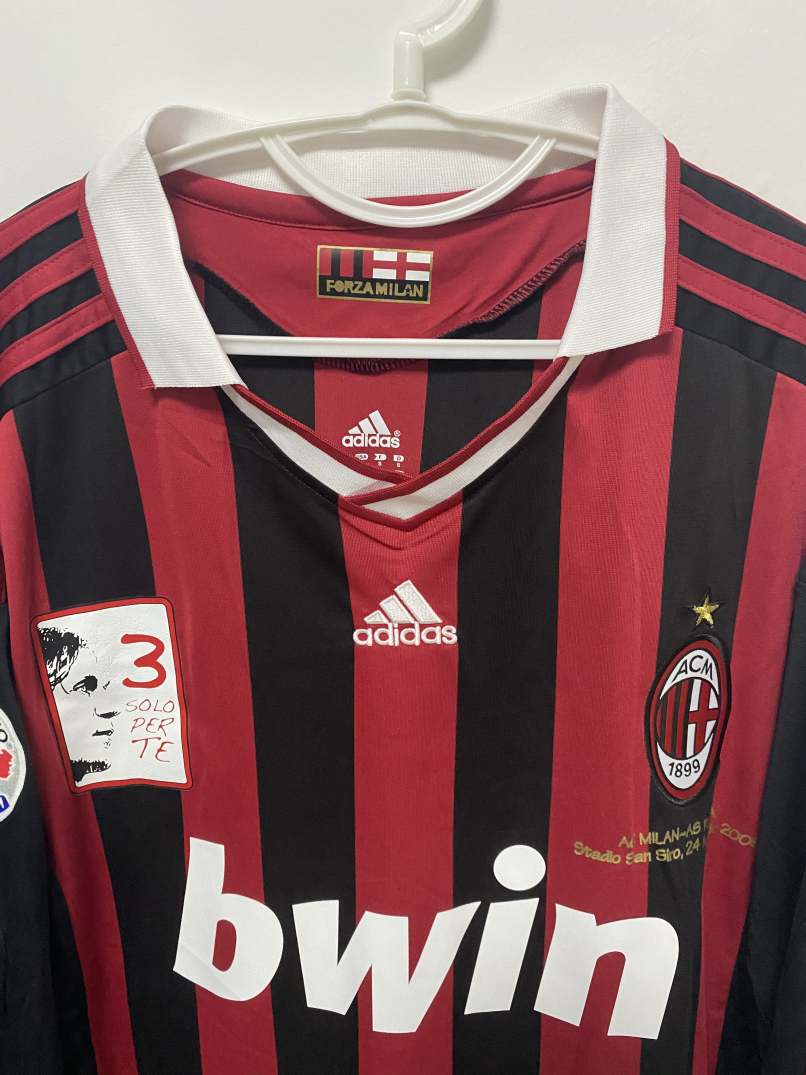 Ronaldinho AC Milan 09/10 Maldini Memorial Match Home Original Retro Jersey