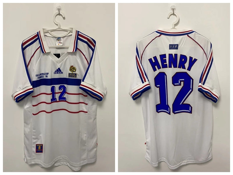 Thierry Henry France National Team 1998 Away Original Retro Jersey