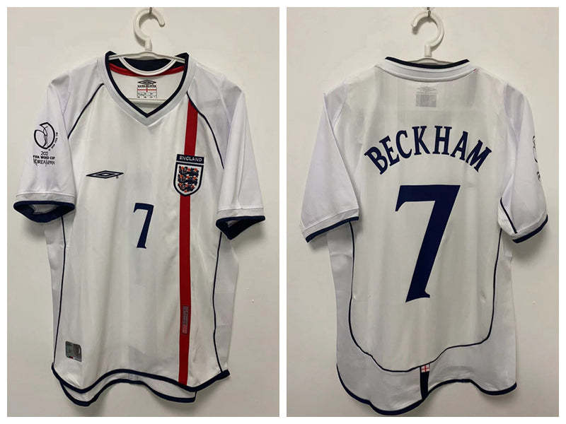 David Beckham England National Team2002 Home Original Retro Jersey
