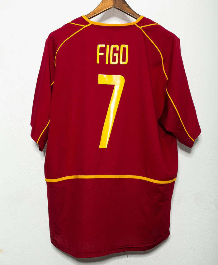 Luis Figo Portugal National Team 2002 Home Original Retro Jersey