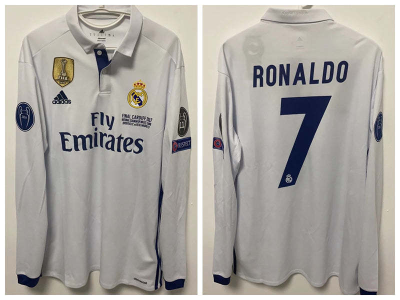 Cristiano Ronaldo CR7 Real Madrid 16/17 Home Original Retro Jersey