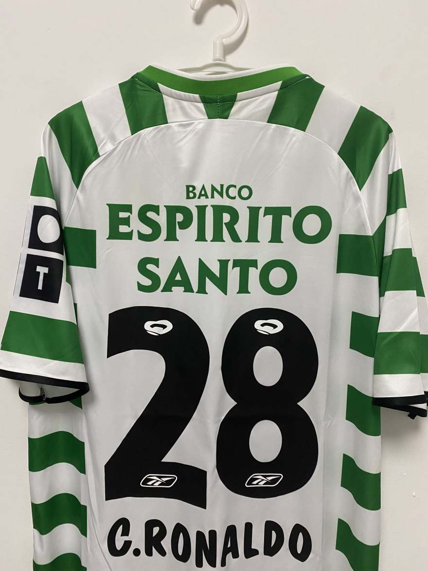 Cristiano Ronaldo CR7 Sporting Lisbon 03/04 Home Original Retro Jersey