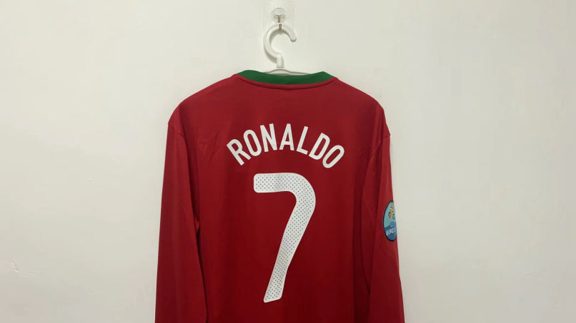 Cristiano Ronaldo CR7 Portugal National Team 2012 Home Original Retro Jersey