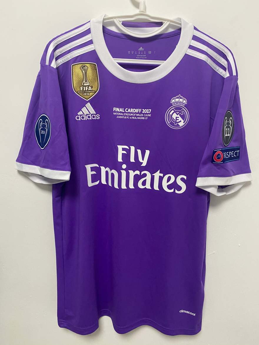 Cristiano Ronaldo CR7 Real Madrid 16/17 Away Original Retro Jersey Purple