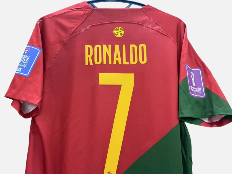 Nike Cristiano Ronaldo CR7 Portugal National Team 2022 World Cup Home Original Retro Jersey