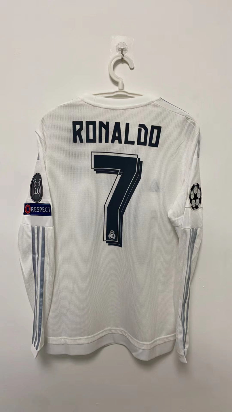 Cristiano Ronaldo CR7 Real Madrid 15/16 Home Original Retro Jersey