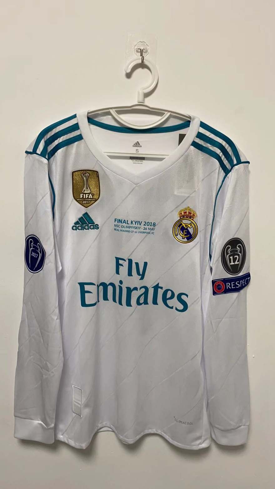 Cristiano Ronaldo CR7 Real Madrid17/18 Home Original Retro Jersey