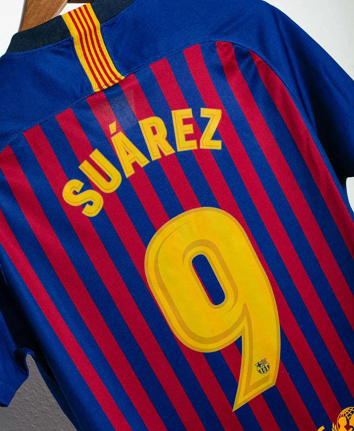 Luis Suarez Barcelona 18/19 Home Original Retro Jersey