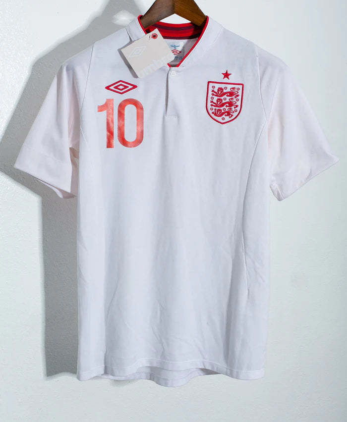 Wayne Rooney England National Team 2012 Home Original Retro Jersey