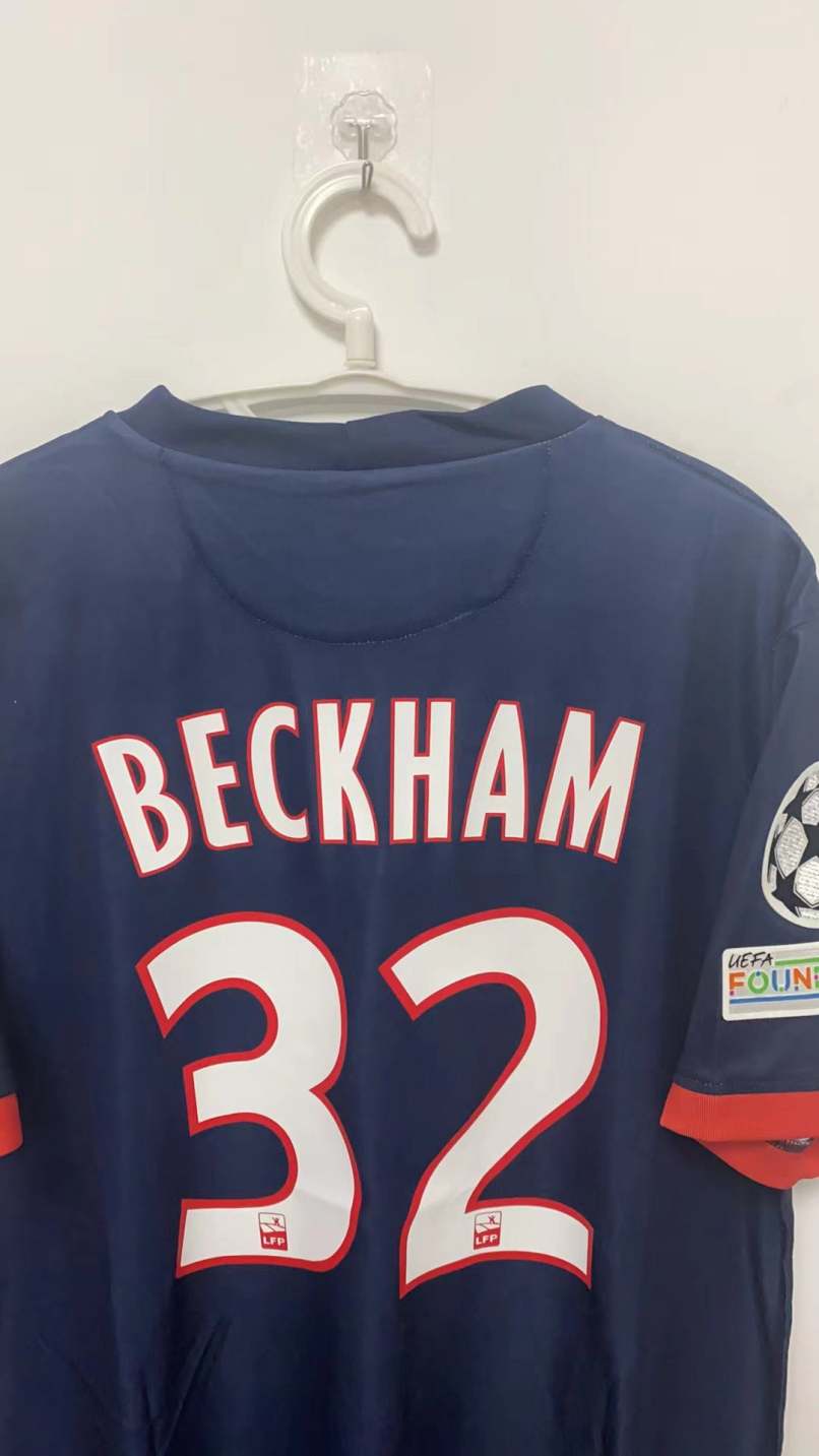 David Beckham Paris Saint-Germain PSG 13/14 Home Original Retro Jersey