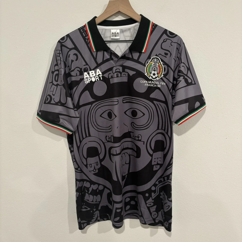 Mexico National Team 1998 Away Original Retro Jersey Black