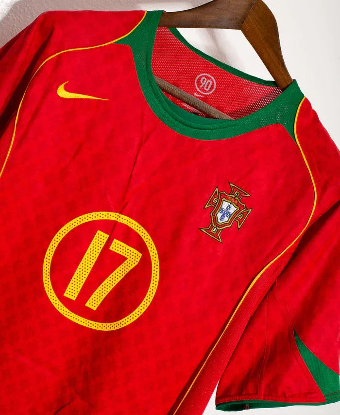 Cristiano Ronaldo CR7 Portugal National Team 2004 Home Original Retro Jersey