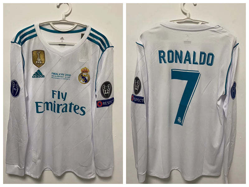 Cristiano Ronaldo CR7 Real Madrid17/18 Home Original Retro Jersey