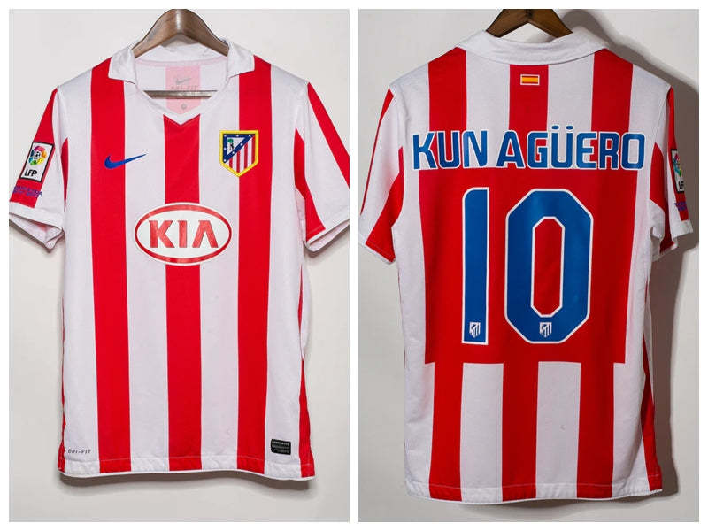 KUN Aguero Atletico Madrid 10/11 Home Original Retro Jersey