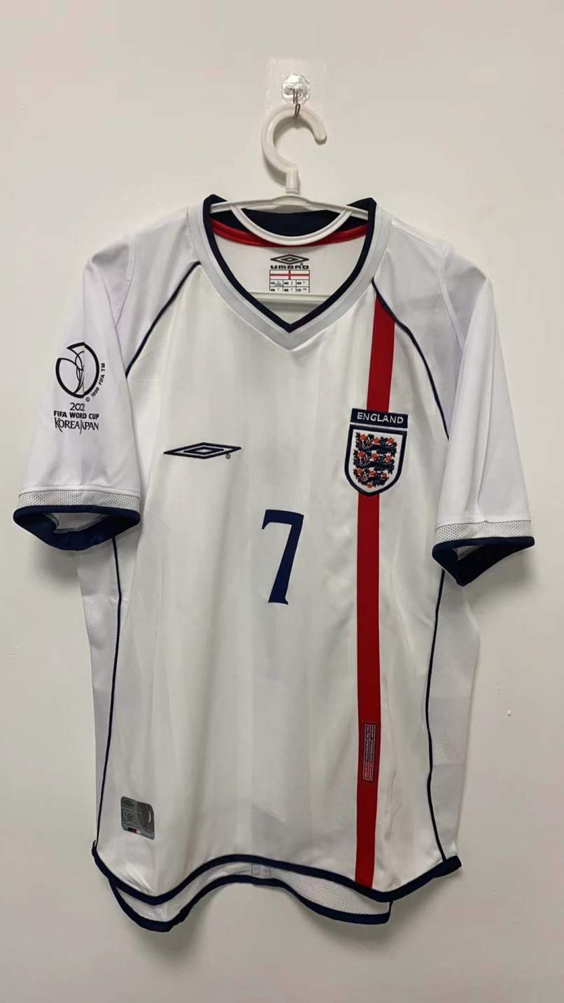 David Beckham England National Team2002 Home Original Retro Jersey