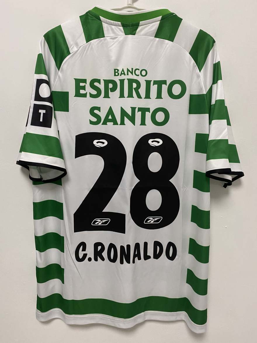 Cristiano Ronaldo CR7 Sporting Lisbon 03/04 Home Original Retro Jersey