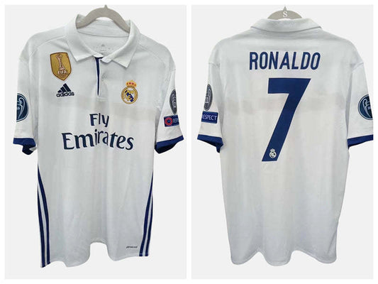 Cristiano Ronaldo CR7 Real Madrid 16/17 Home Original Retro Jersey