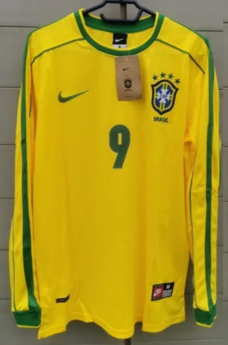 Ronaldo Brazil National Team 1998 Home Original Retro Jersey