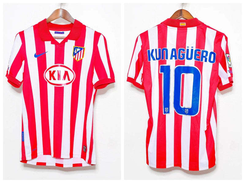 KUN Aguero Atletico Madrid 09/10 Home Original Retro Jersey