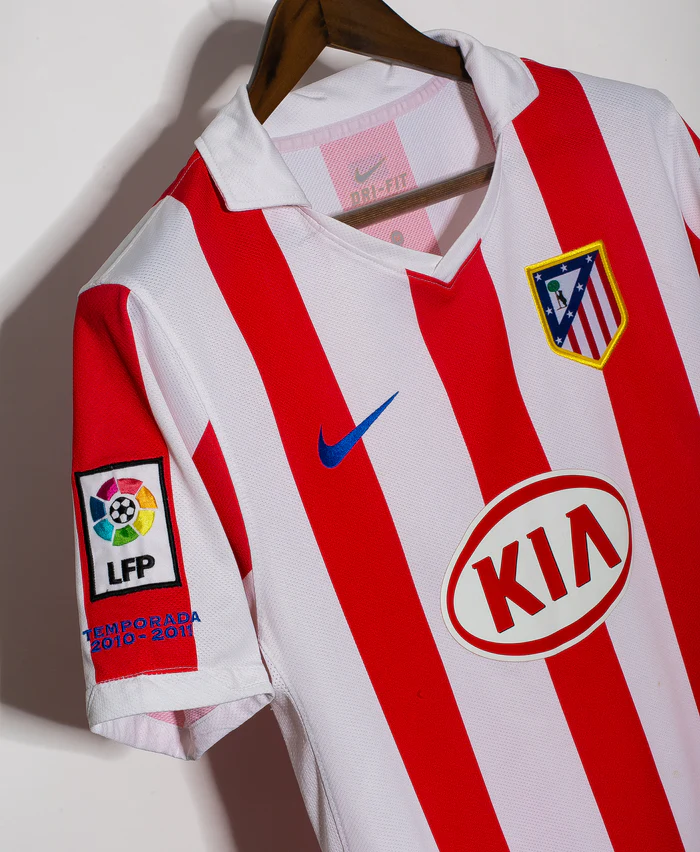KUN Aguero Atletico Madrid 10/11 Home Original Retro Jersey