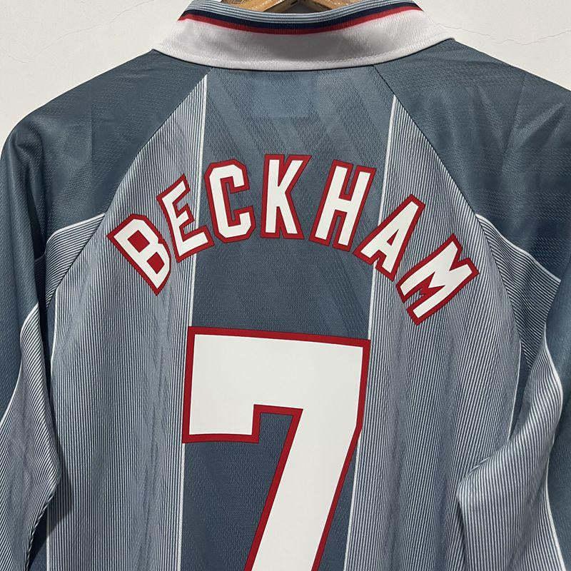David Beckham England National Team 1996 Away Original Retro Jersey