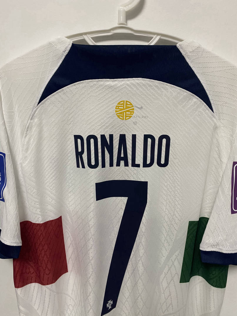 Cristiano Ronaldo CR7 Portugal National Team 2022 World Cup Away Original Retro Jersey