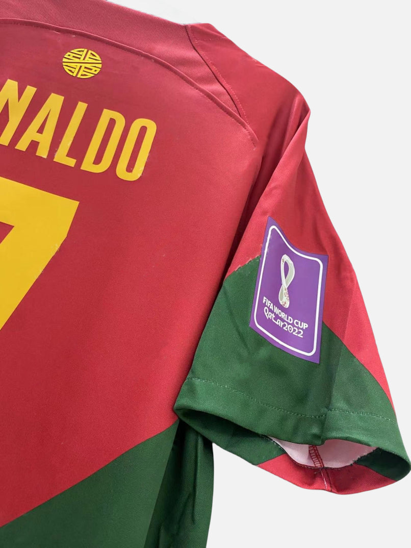 Nike Cristiano Ronaldo CR7 Portugal National Team 2022 World Cup Home Original Retro Jersey