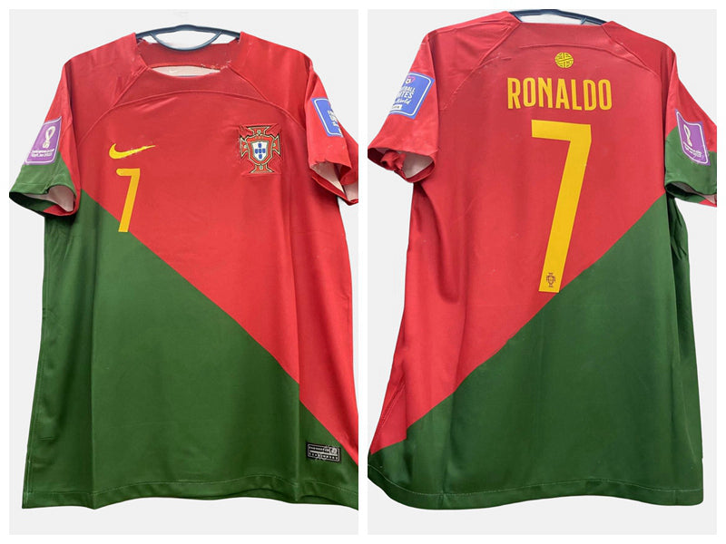 Nike Cristiano Ronaldo CR7 Portugal National Team 2022 World Cup Home Original Retro Jersey