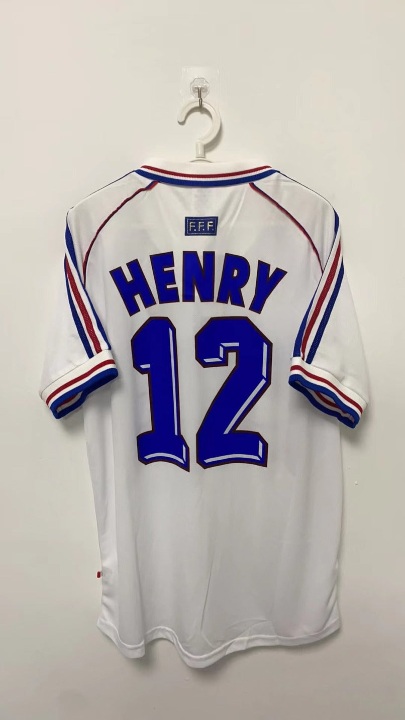 Thierry Henry France National Team 1998 Away Original Retro Jersey