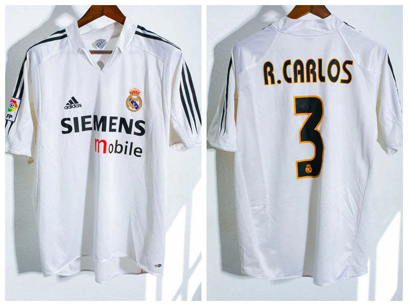R Carlos Real Madrid 04/05 Home Original Retro Jersey