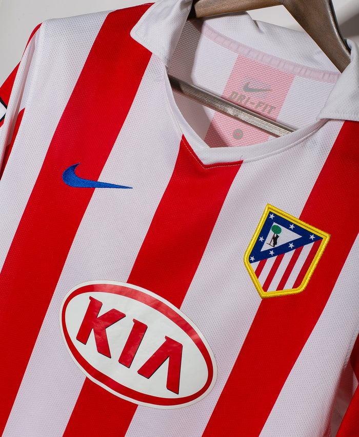 KUN Aguero Atletico Madrid 10/11 Home Original Retro Jersey