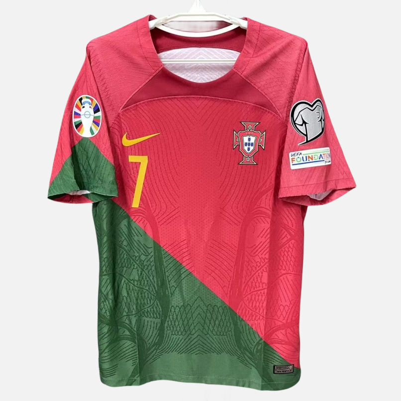 Cristiano Ronaldo CR7 Portugal National Team 2022 European Cup Home Original Retro Jersey