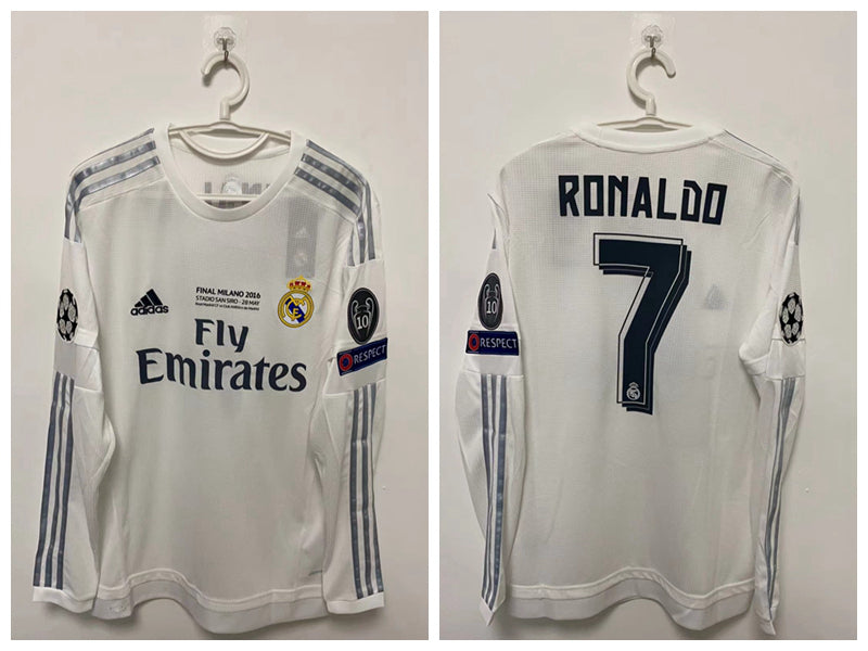 Cristiano Ronaldo CR7 Real Madrid 15/16 Home Original Retro Jersey