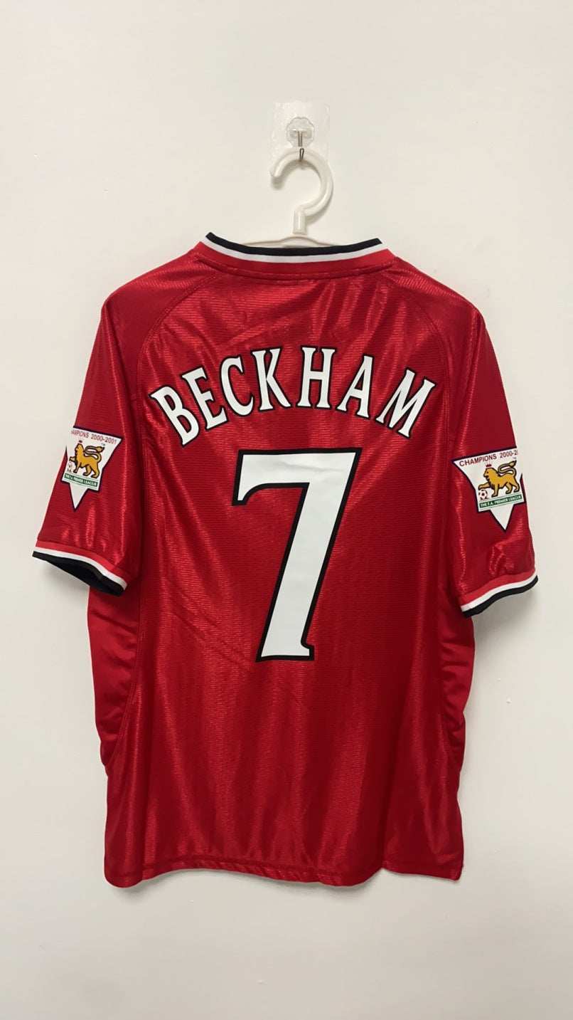 David Beckham Manchester United 01/02 Home Original Retro Jersey