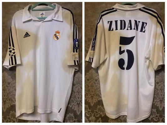 Zidane Real Madrid 01/02 Home Original Retro short sleeve Jersey