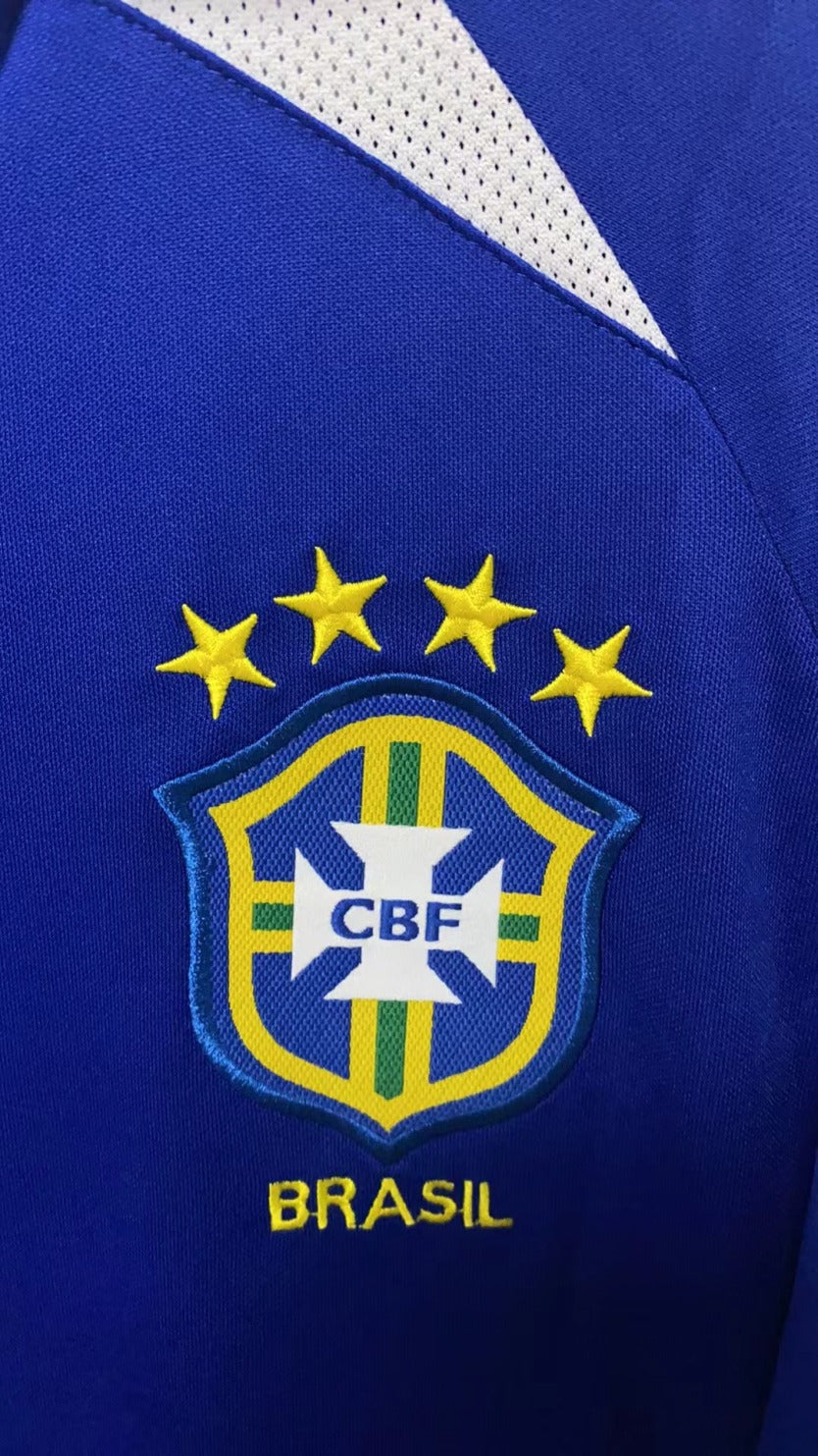 Ronaldinho Brazilian National Team 2002 away game Original Retro Jersey