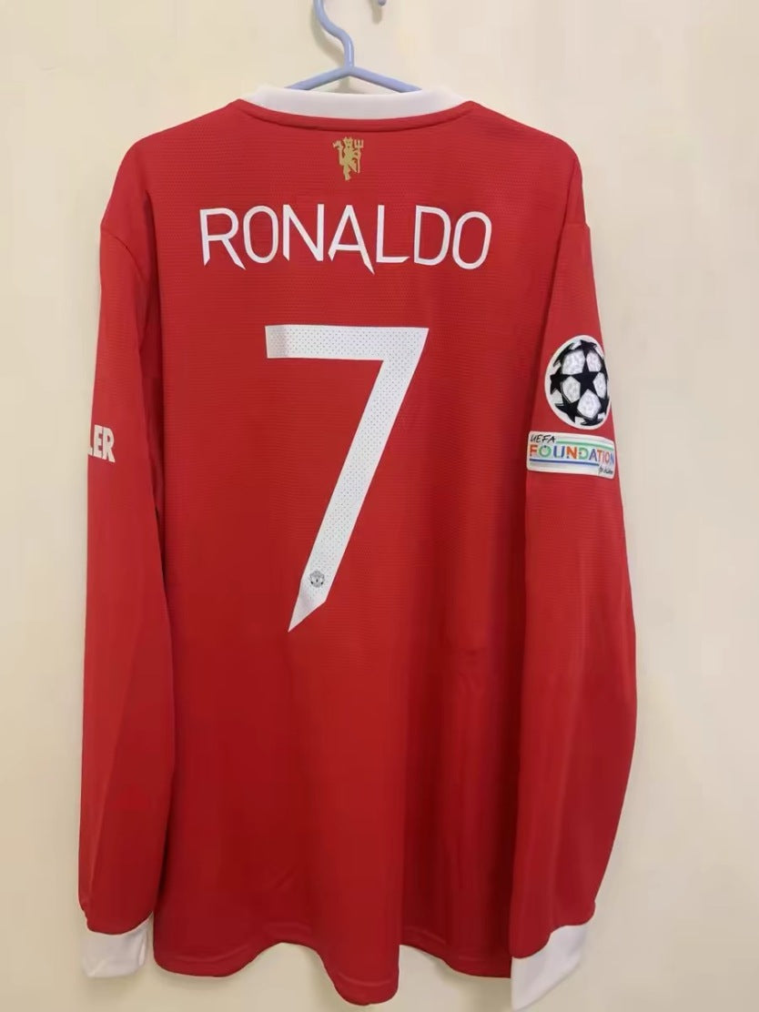 Cristiano Ronaldo CR7 Manchester United 21/22 Home Original Retro Jersey
