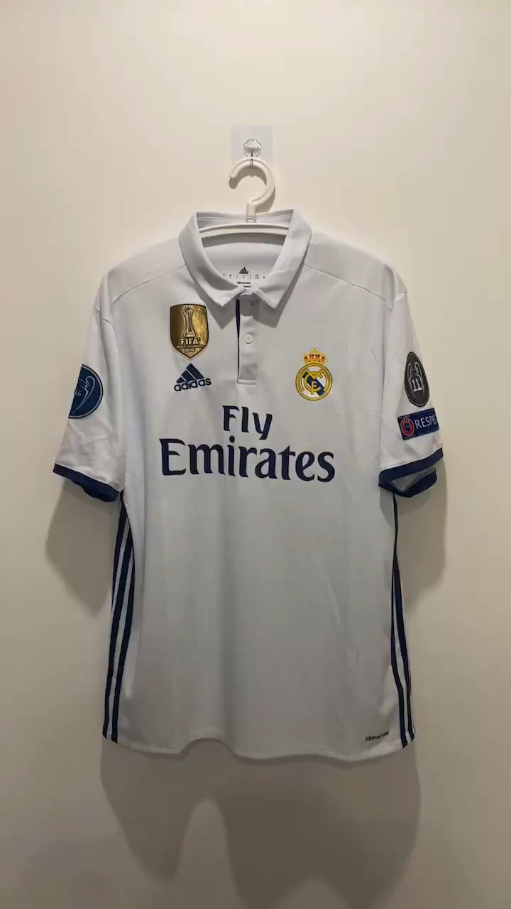 Cristiano Ronaldo CR7 Real Madrid 16/17 Home Original Retro Jersey